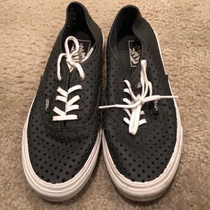 Black star cut out Vans